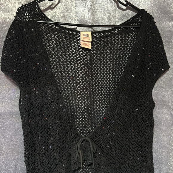 Faded Glory Knit Black Vest - Picture 2 of 7